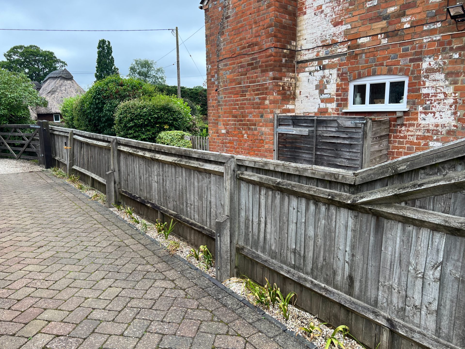 Before 2 — Driveway Fence Replacement in Newbury